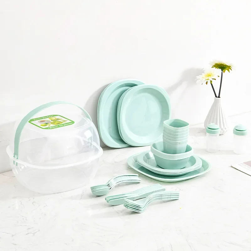 Outdoor Portable Plastic Table - огляд і ціна Camping Cooking Dining Set