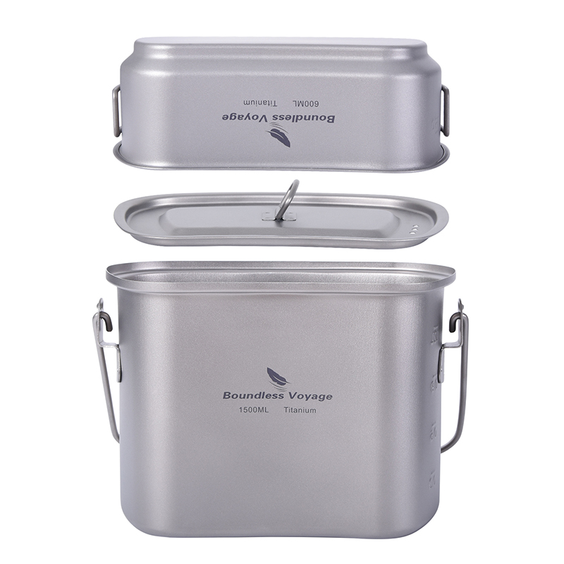 1.5L Outdoor Military Canteen  - огляд і ціна Camping Cooking Container