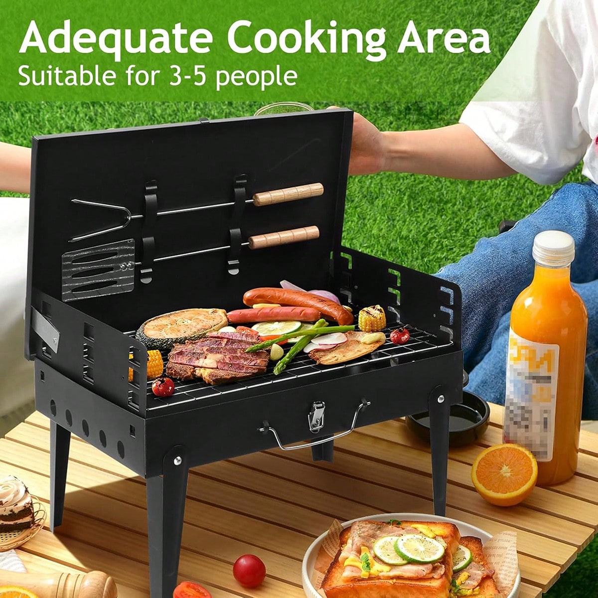 1pc Small Portable Charcoal Gr - огляд і ціна Camping Hiking Cooking